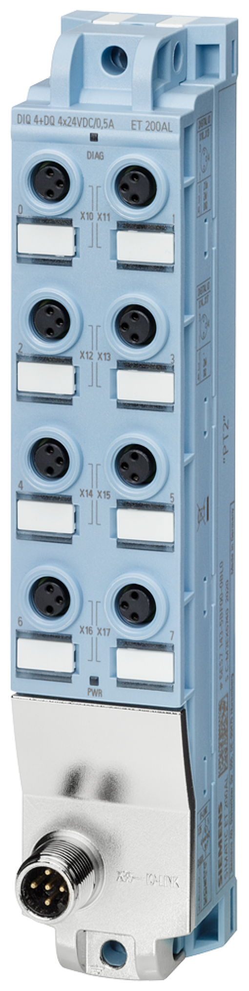 SIMATIC ET 200AL IOLink DIQ 4DQ 4x24VDC05A 8x M8