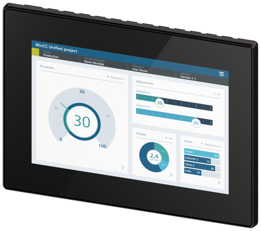 SIMATIC HMI MTP1000 Unified Comfort Neutral front