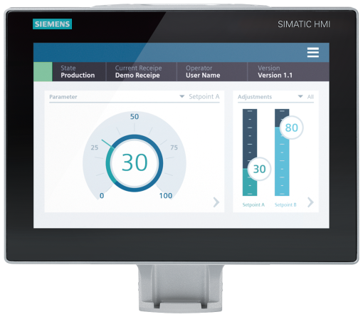 SIMATIC HMI MTP1200 Unified Comfort PRO Prepared for pedestal and extension c