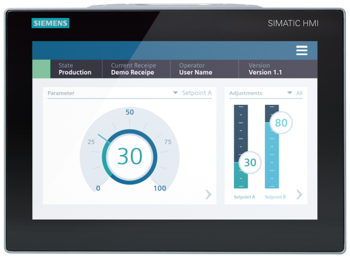SIMATIC HMI MTP1200 Unified Comfort PRO Prepared for support arm and extensio