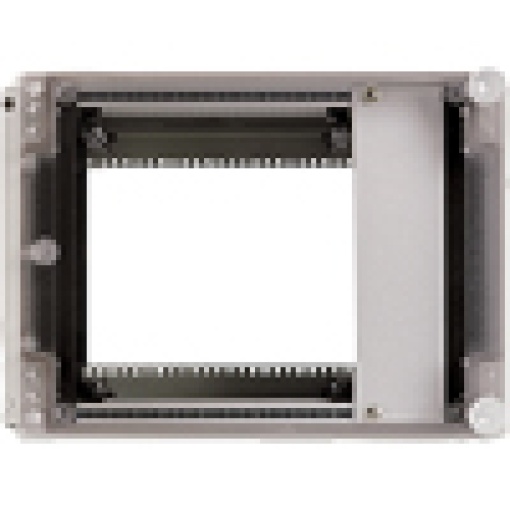 Front panel mounting enclosure IP65NEMA 2 in ABS plastic for 19 insert 21 TE