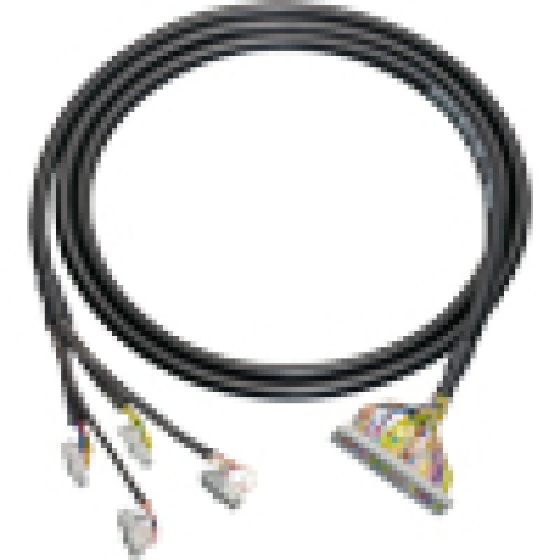 Round cable 50pin 4 x 16 pole and 1 x 50 pole with IDC connector L 1m