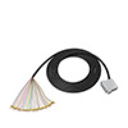 Round cable 32 pole DSub female to end sleeve shielded 30m