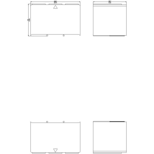 terminal cover long 3pole 1unit accessory for circuit breaker 3pole 3VA