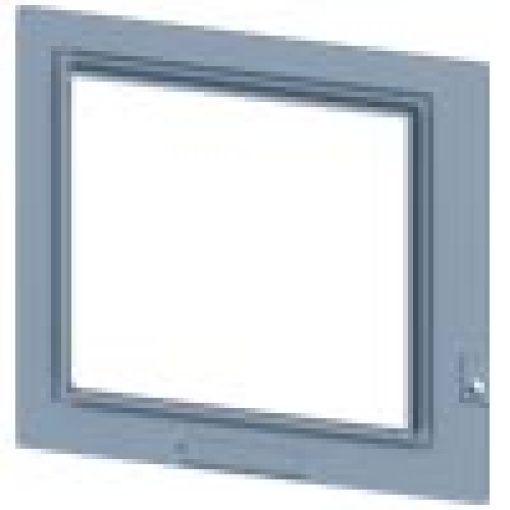 cover frame for door cutout for circuit breakers with front mounted rotary op