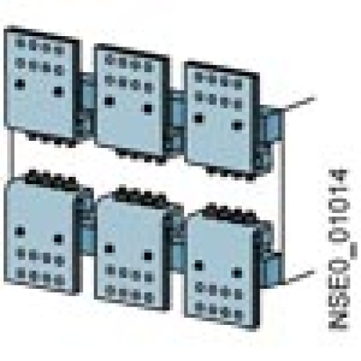 Withdrawable circuit breaker size II front connections double hole up to 25