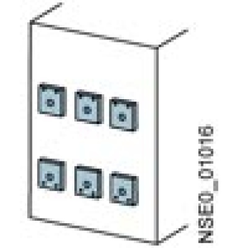 Withdrawable circuit breaker size II connecting flange up to 2500A