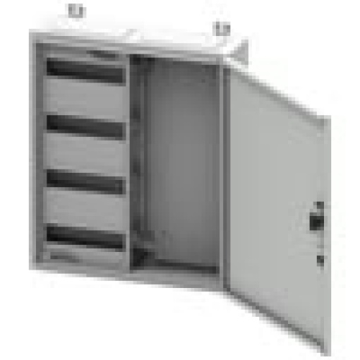 ALPHA 160 DIN wallmounted distribution board surfacemounting with multimed