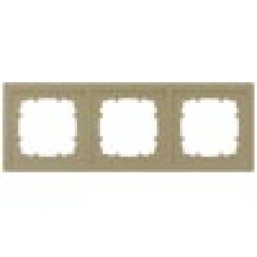 DELTA style gold frame triple