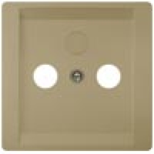 DELTA style cover plate for TVRFSAT 2 and 3hole gold