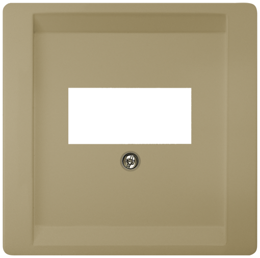 DELTA style cover plate for TAEloudspeaker multimedia connections gold