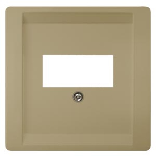 DELTA style cover plate for TAEloudspeaker multimedia connections gold
