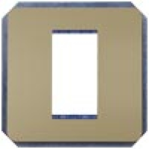 DELTA style module carrier single incl intermediate frame gold