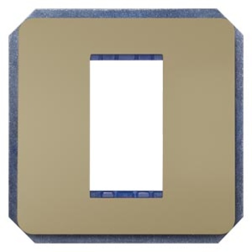 DELTA style module carrier single incl intermediate frame gold