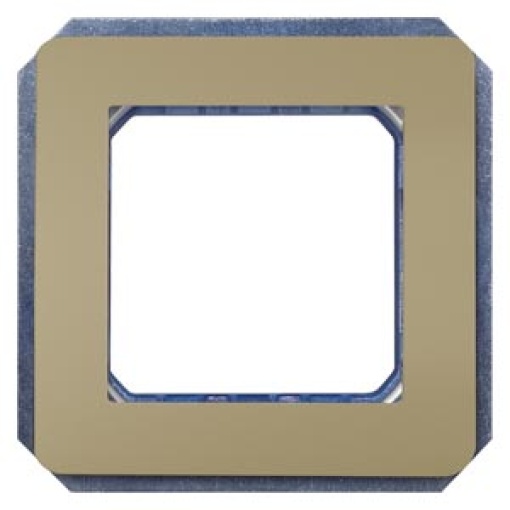 DELTA style module carrier double incl intermediate frame gold