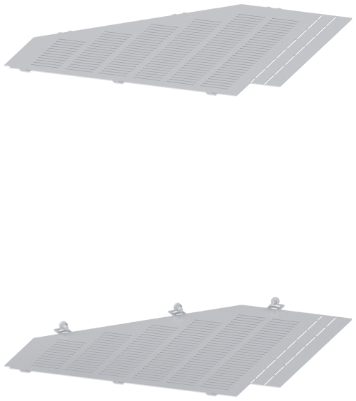 SIVACON S4 Segment cover Separation rear 3VA W 800mm 1 set  2 pieces