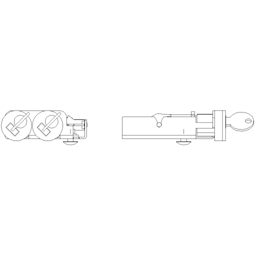 Mounting Kit KirkKey and Yale Locking provision against unauthorized closing