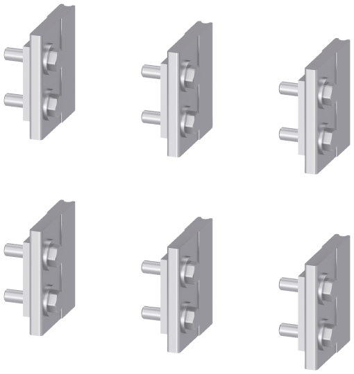 Blades Spare part for cradle guide frame rear walls with with rear vertica...