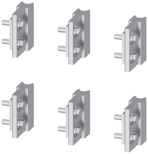 Blades Spare part for cradle guide frame rear walls with with rear vertica...