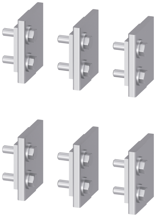 Blades Spare part for cradle guide frame rear walls with with rear horizon