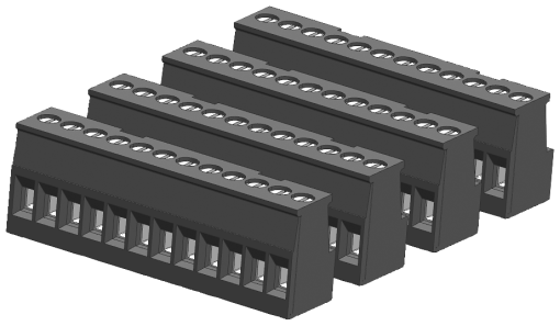 SIMATIC S71200 Tinplated joint block 12 pins screw PU 4