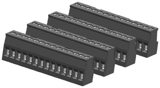 SIMATIC S71200 Tinplated joint block 14 pins screw PU 4