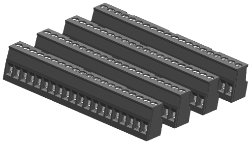SIMATIC S71200 Tinplated joint block 20 pins screw PU 4