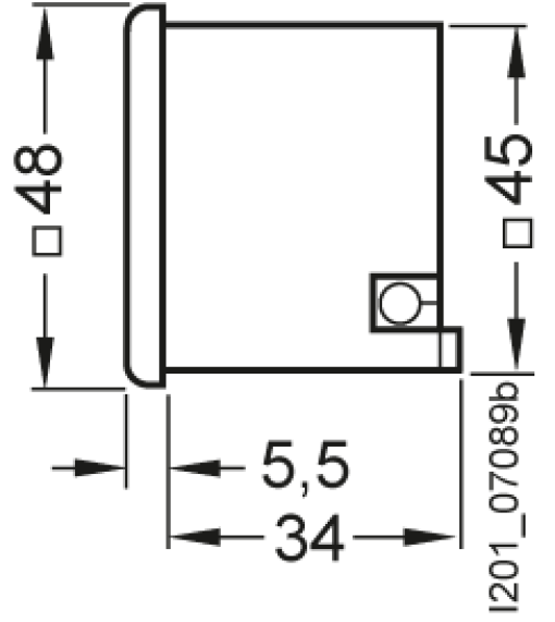 Time counter 48x 48 mm 115 V AC 50 Hz without cover 55x 55 mm