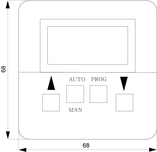 DELTA style shutterblind control complete unit, titanium white
