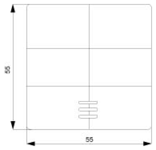 DELTA i-system rocker double with labeling field and window for two-circuit s...