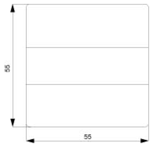 DELTA i-system rocker with labeling field, carbon metallic
