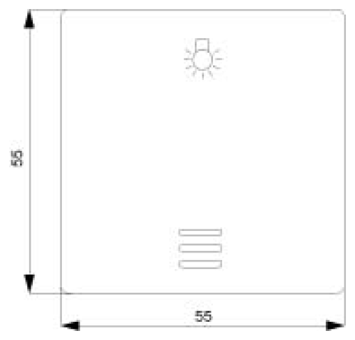DELTA i-system rocker with window and light symbol, carbon metallic