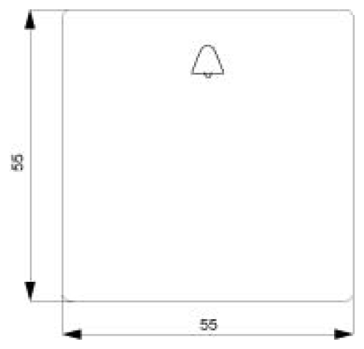 DELTA i-system rocker with bell symbol, aluminum metallic