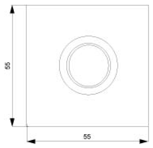 DELTA i-system cover plate for dimmer with rotary knob, electric white