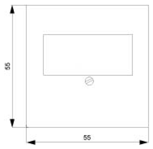 DELTA i-system cover plate for TAEloudspeaker connection socket, aluminum me...