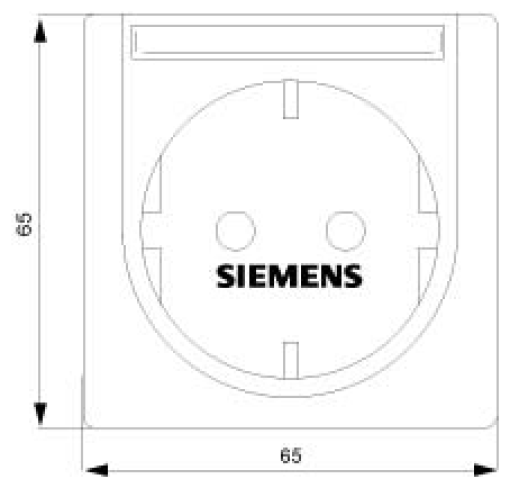 DELTA profil SCHUKO socket outlet with labeling field, red