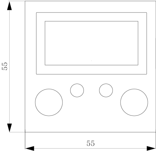 DELTA i-system shutterblind control complete unit, aluminum metallic