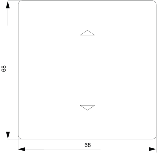 DELTA style pushbutton sys shutterblind, titanium white