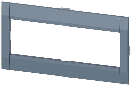 Cover frame 139.6x 45.65 mm WxH accessory for circuit breaker 4-pole
