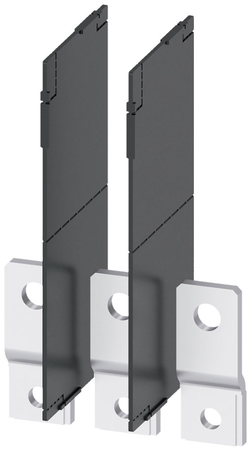 Front bus connectors extended, 3 units, accessory for 3VA2 100160250