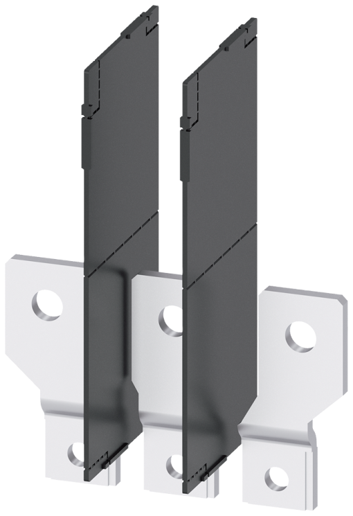 Front bus connectors broadened, 3 units, accessory for 3VA2100160250