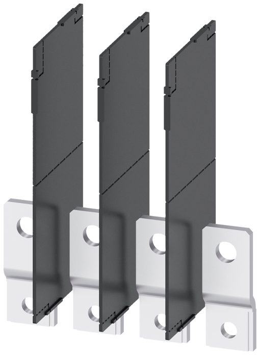 Front bus connectors extended, 4 units, accessory for 3VA2 100160250