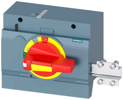 Front mounted rotary operator EMERGENCY OFF, with door interlock, IEC IP3040...