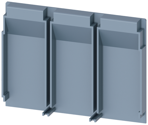 Insulating plate extended, 3-pole, 1 unit, accessory for 3VA1 100160