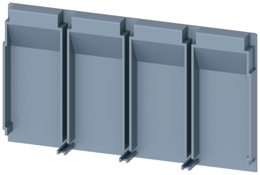 Insulating plate extended, 4-pole, 1 unit, accessory for 3VA1 100160