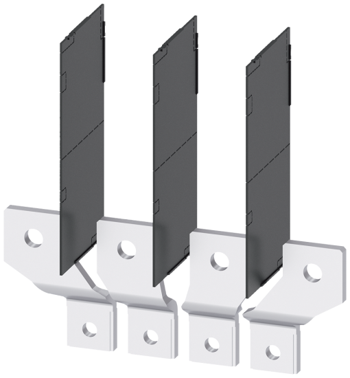 Front bus connectors broadened, 4 units, accessory for 3VA1 400630 3VA2