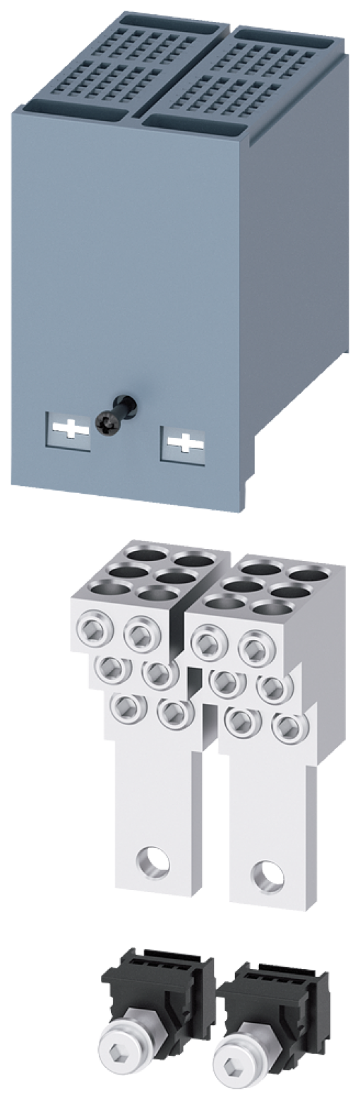 Circular conductor terminal, 6 cables, 2 units, accessory for 3VA1 160