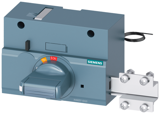 Front mounted rotary operator standard with door interlock, IEC IP3040, illu...