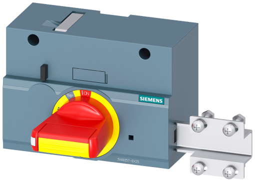 Front mounted rotary operator EMERGENCY OFF, with door interlock, IEC IP3040...