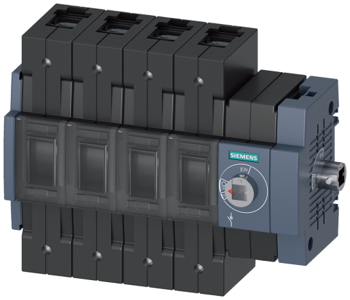 Switch disconnector 80 A, size 2, 4-pole, lateral operating mechanism on righ...